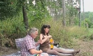 Granny whore sucks ramrods invites slutwife fellatio